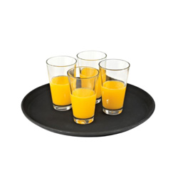 Fiberglas-Tablett rund